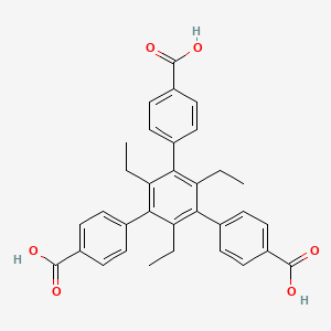 4-[3,5-bis(4-carboxyphenyl)-2,4,6-triethylphenyl]benzoic acid