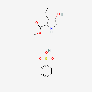 Methyl 3-ethyl-4-hydroxypyrrolidine-2-carboxylate 4-methylbenzenesulfonate