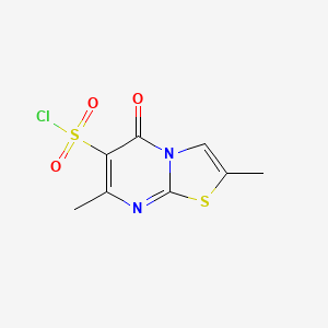 2,7-dimethyl-5-oxo-5H-[1,3]thiazolo[3,2-a]pyrimidine-6-sulfonylchloride