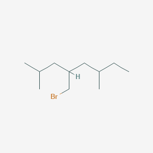 molecular formula C11H23Br B13647709 4-(Bromomethyl)-2,6-dimethyloctane 