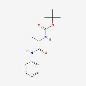 molecular formula C14H20N2O3 B1364771 N-Phenyl 2-(BOC-amino)propanamide CAS No. 126787-11-9