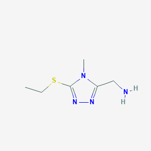 (5-(Ethylthio)-4-methyl-4h-1,2,4-triazol-3-yl)methanamine