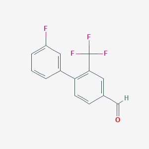 3'-Fluoro-2-(trifluoromethyl)-[1,1'-biphenyl]-4-carbaldehyde