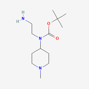 tert-butyl N-(2-aminoethyl)-N-(1-methylpiperidin-4-yl)carbamate