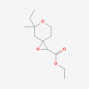 Ethyl 5-ethyl-5-methyl-1,6-dioxaspiro[2.5]octane-2-carboxylate