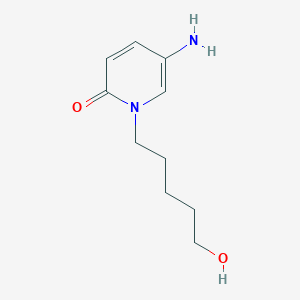 molecular formula C10H16N2O2 B13647932 5-Amino-1-(5-hydroxypentyl)pyridin-2(1h)-one 