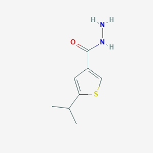 molecular formula C8H12N2OS B1364796 5-Isopropylthiophene-3-carbohydrazide CAS No. 438221-49-9