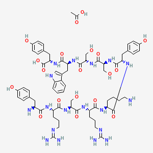 L-Tyrosyl-L-arginyl-L-seryl-L-arginyl-L-lysyl-L-tyrosyl-L-seryl-L-seryl-L-tryptophyl-L-tyrosine acetate