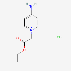 molecular formula C9H13ClN2O2 B13647976 4-Amino-1-(2-ethoxy-2-oxoethyl)pyridin-1-ium chloride 