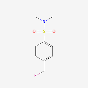 molecular formula C9H12FNO2S B13648029 4-(Fluoromethyl)-N,N-dimethylbenzene-1-sulfonamide CAS No. 88584-49-0