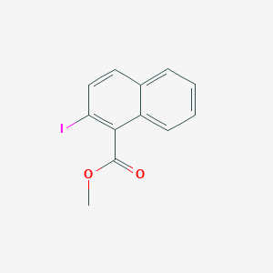 molecular formula C12H9IO2 B13648056 Methyl 2-iodo-1-naphthoate 