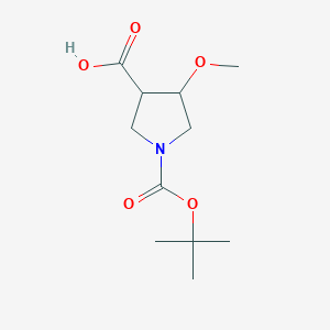 1-[(Tert-butoxy)carbonyl]-4-methoxypyrrolidine-3-carboxylic acid