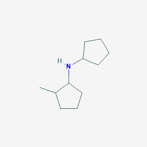 molecular formula C11H21N B13648073 N-cyclopentyl-2-methylcyclopentan-1-amine 