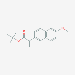 molecular formula C18H22O3 B13648075 Tert-butyl 2-(6-methoxynaphthalen-2-yl)propanoate CAS No. 138623-03-7