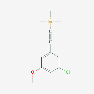 ((3-Chloro-5-methoxyphenyl)ethynyl)trimethylsilane