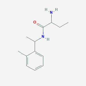 molecular formula C13H20N2O B13648143 2-Amino-N-(1-(o-tolyl)ethyl)butanamide 