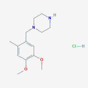 1-(4,5-Dimethoxy-2-methylbenzyl)piperazine hydrochloride