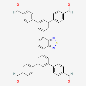 4-[3-[4-[3,5-bis(4-formylphenyl)phenyl]-2,1,3-benzothiadiazol-7-yl]-5-(4-formylphenyl)phenyl]benzaldehyde