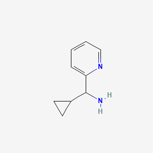 molecular formula C9H12N2 B1364850 Cyclopropyl(pyridin-2-yl)methanamine CAS No. 535925-68-9