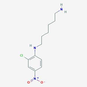 molecular formula C12H18ClN3O2 B1364856 N-(2-chloro-4-nitrophenyl)hexane-1,6-diamine 