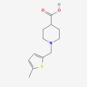 molecular formula C12H17NO2S B1364858 1-[(5-methylthiophen-2-yl)methyl]piperidine-4-carboxylic Acid 