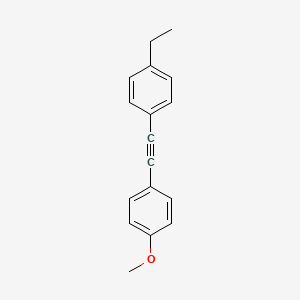 molecular formula C17H16O B1364863 1-乙基-4-[(4-甲氧基苯基)乙炔基]苯 CAS No. 63221-88-5