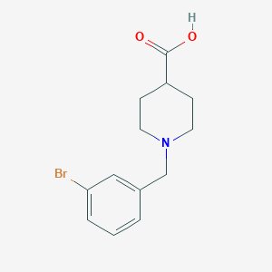 molecular formula C13H16BrNO2 B1364869 1-[(3-bromophenyl)methyl]piperidine-4-carboxylic Acid 