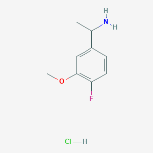 1-(4-Fluoro-3-methoxyphenyl)ethan-1-amine hydrochloride