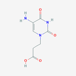 3-(5-Amino-2,4-dioxo-3,4-dihydropyrimidin-1(2h)-yl)propanoic acid