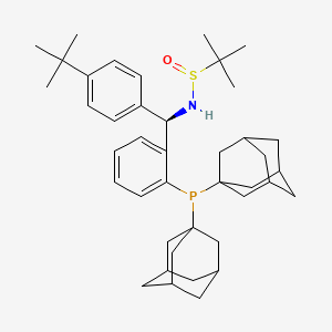 (R)-N-((R)-(4-(tert-Butyl)phenyl)(2-(di(adamantan-1-yl)phosphanyl)phenyl)methyl)-2-methylpropane-2-sulfinamide