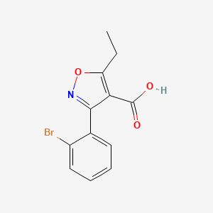 3-(2-Bromophenyl)-5-ethylisoxazole-4-carboxylic acid