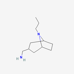 {8-Propyl-8-azabicyclo[3.2.1]octan-3-yl}methanamine