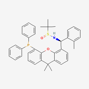 (R)-N-((S)-(5-(Diphenylphosphanyl)-9,9-dimethyl-9H-xanthen-4-yl)(o-tolyl)methyl)-2-methylpropane-2-sulfinamide