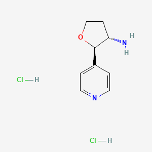 (2R,3S)-2-(pyridin-4-yl)oxolan-3-amine dihydrochloride