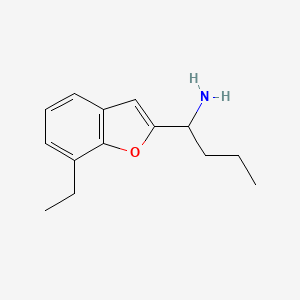 1-(7-Ethylbenzofuran-2-yl)butan-1-amine