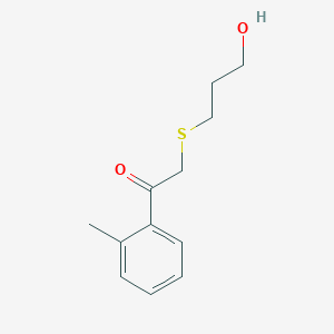 2-((3-Hydroxypropyl)thio)-1-(o-tolyl)ethan-1-one