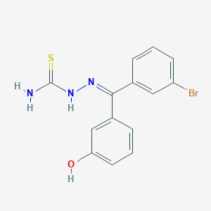 2-((3-Bromophenyl)(3-hydroxyphenyl)methylene)hydrazine-1-carbothioamide