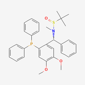 (R)-N-((R)-(2-(Diphenylphosphino)-4,5-dimethoxyphenyl)(phenyl)methyl)-N,2-dimethylpropane-2-sulfinamide