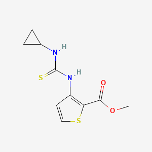 molecular formula C10H12N2O2S2 B1364934 Methyl 3-(cyclopropylcarbamothioylamino)thiophene-2-carboxylate 