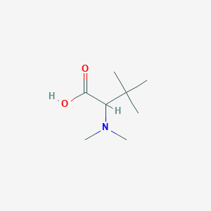 molecular formula C8H17NO2 B13649357 2-(Dimethylamino)-3,3-dimethylbutanoic acid 