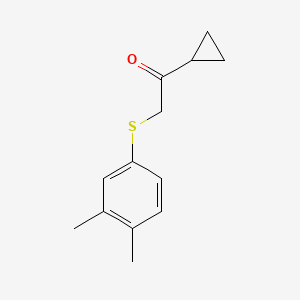 1-Cyclopropyl-2-((3,4-dimethylphenyl)thio)ethan-1-one