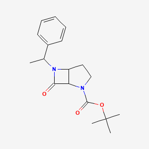 Tert-butyl 7-oxo-6-(1-phenylethyl)-2,6-diazabicyclo[3.2.0]heptane-2-carboxylate