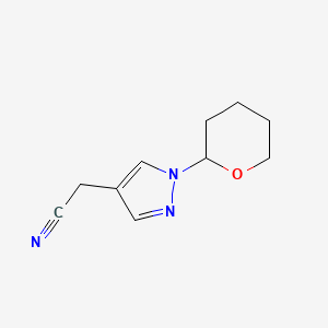 2-(1-(Tetrahydro-2H-pyran-2-yl)-1H-pyrazol-4-yl)acetonitrile