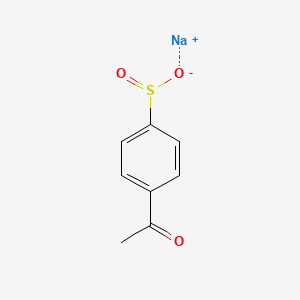 molecular formula C8H7NaO3S B13649405 Sodium 4-acetylbenzenesulfinate 