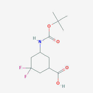 cis-5-(Tert-butoxycarbonylamino)-3,3-difluoro-cyclohexanecarboxylic acid