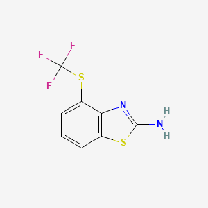 4-((Trifluoromethyl)thio)benzo[d]thiazol-2-amine