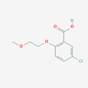 molecular formula C10H11ClO4 B1364945 5-氯-2-(2-甲氧基乙氧基)苯甲酸 CAS No. 62176-27-6