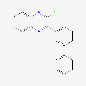 molecular formula C20H13ClN2 B13649466 2-([1,1'-Biphenyl]-3-yl)-3-chloroquinoxaline 