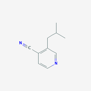 molecular formula C10H12N2 B13649493 3-Isobutylisonicotinonitrile CAS No. 29071-76-9