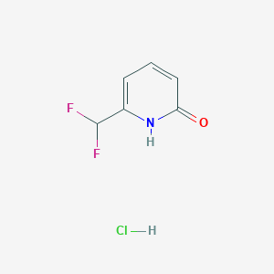 molecular formula C6H6ClF2NO B13649613 6-(Difluoromethyl)pyridin-2-ol hydrochloride 